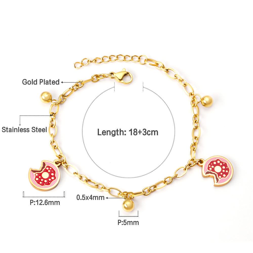 Cute Cartoon Stainless Steel Bracelets