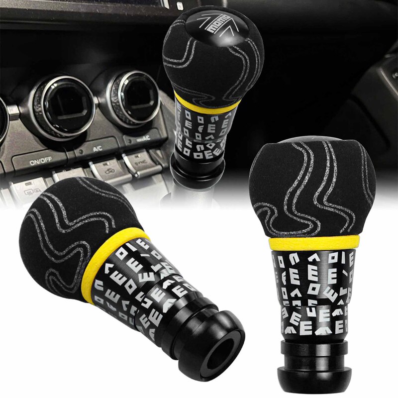 Suitable for Automatic Transmission Cars with Buttons and Push-To-Shift Automatic Gear Lever, Momo Graffiti-Style Design