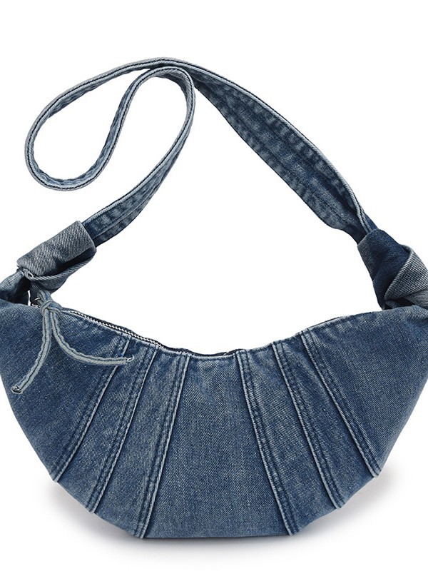 Bolso bandolera mujer 2025 nuevo bolso de bola de masa con costuras de mezclilla transfronterizo Bolso de ocio de trabajo de paso con sentido avanzado