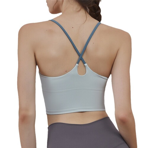 Lulu Sports Bra for Women: Shockproof, High-Impact Running & Yoga Vest—Push-Up Design, Sexy Thin Straps, and Sleek Back Style
