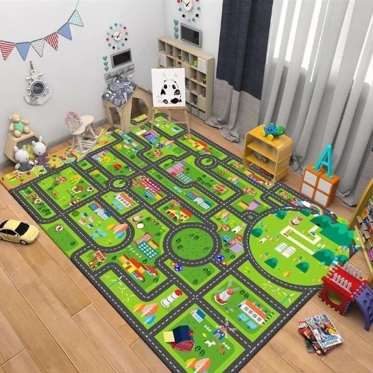 託児所の子供のおもちゃで遊んでいます。|undefined