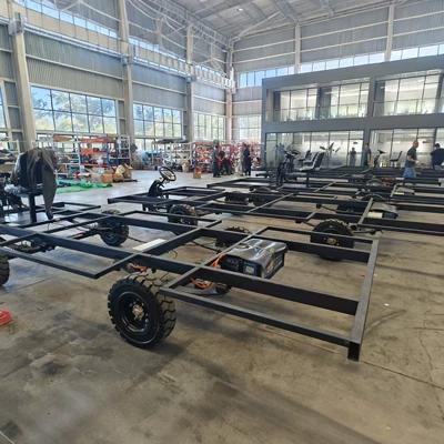 Electric wire-controlled chassis assembly, modified for parade floats, remote-controlled off-road climbing vehicles, and high-power heavy-duty vehicles (Frame Assembly)