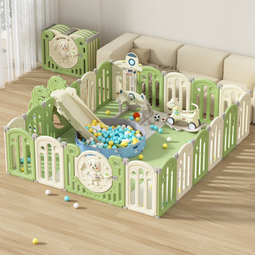 Fence children's floor foldable game home playground safety baby toddler crawling mat integrated protective