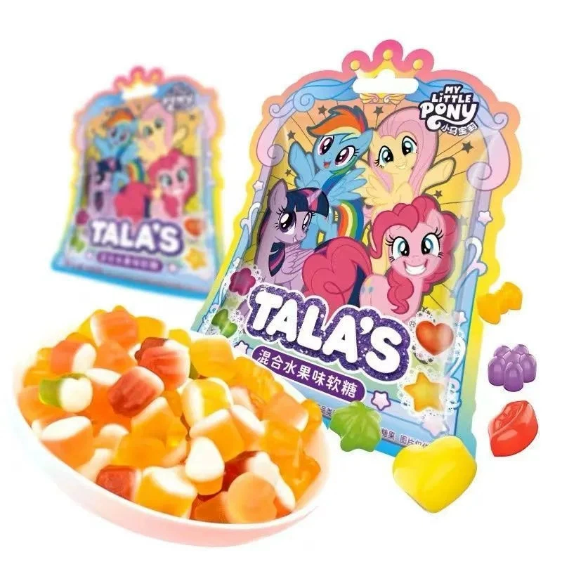 Конфеты Timle Cartoon King со смешанным фруктовым вкусом, 60 г, пакетик, жевательные конфеты с соком My Little Pony
