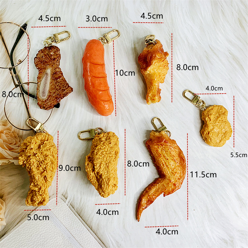 50g Weight Bag Pendant, Keychain Classification 1 Piece Quantity Casual, Holiday Occasion PVC Material Chicken Pattern Unisex Gender Funny Style Funny Chicken PVC Unisex Bag Pendant Keychain 无