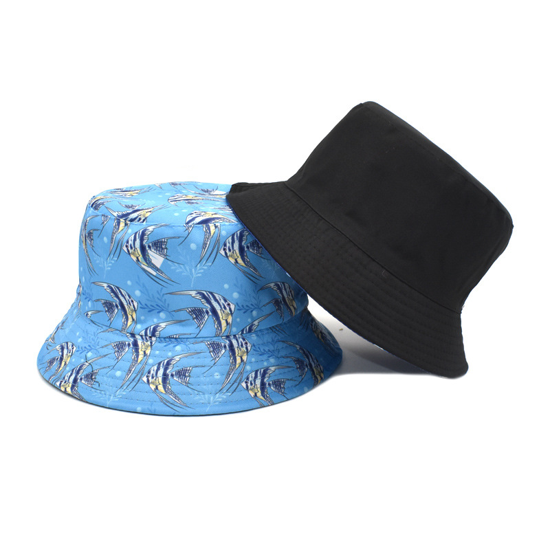 Women's Fashion Geometric Printing Flat Eaves Bucket Hat display picture 4