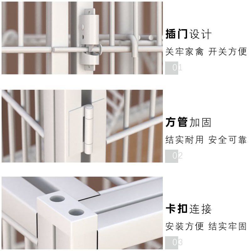 Jaula de gato tubo cuadrado grande jaula de gato Casa de gato jaula de cría para gato joven en gato universal