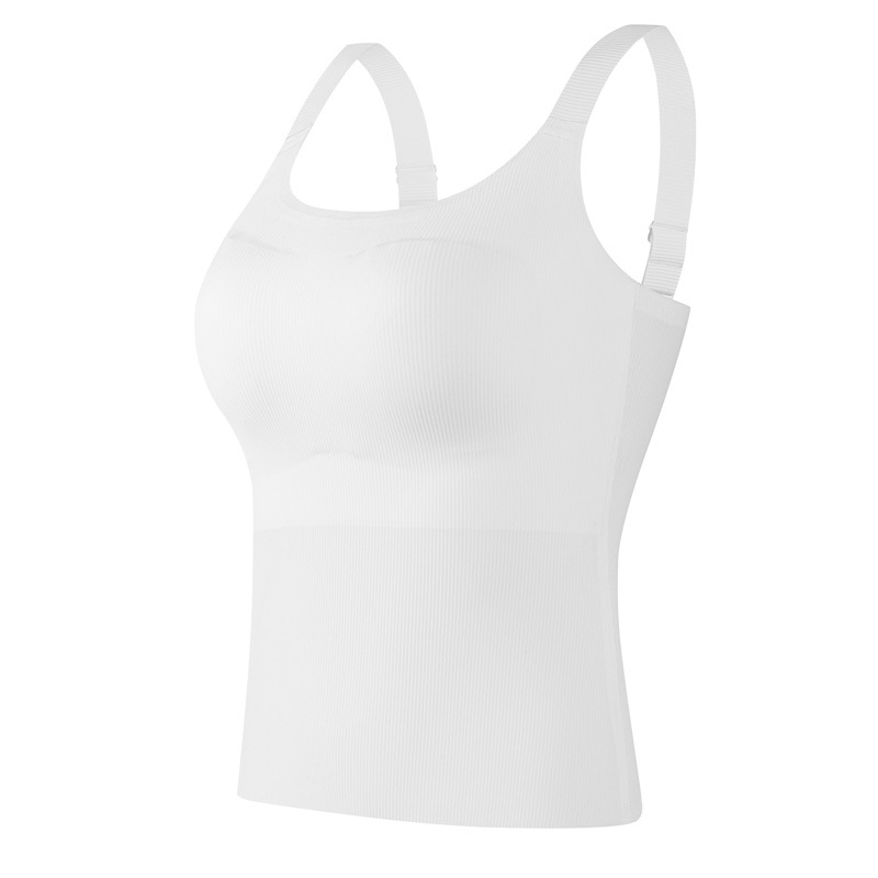 흰색 넓은 어깨끈