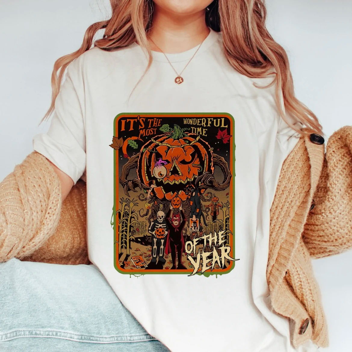 182g Weight Short Sleeve Sleeve Length Pullovers Placket Type Cotton Fabric Type Long Top Length T-shirt Tops Type Holiday Occasion Round Neck Neckline Regular Fit Fit Type Halloween Festival Pumpkin, Skull Pattern Summer, Spring Season Women's Gender Printing Design Streetwear Style Wholesale Women's Streetwear Pumpkin Skull Short Sleeve Printing T-Shirts 14