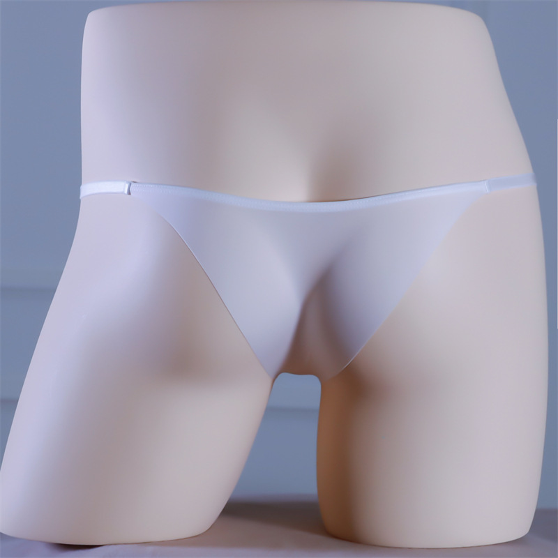 Quick-Drying Underwear Men's Summer Ice Silk Breathable Sexy See-Through Ultra-Thin Thin Straps Seamless One-Piece Seamless Ultra-Low Waist