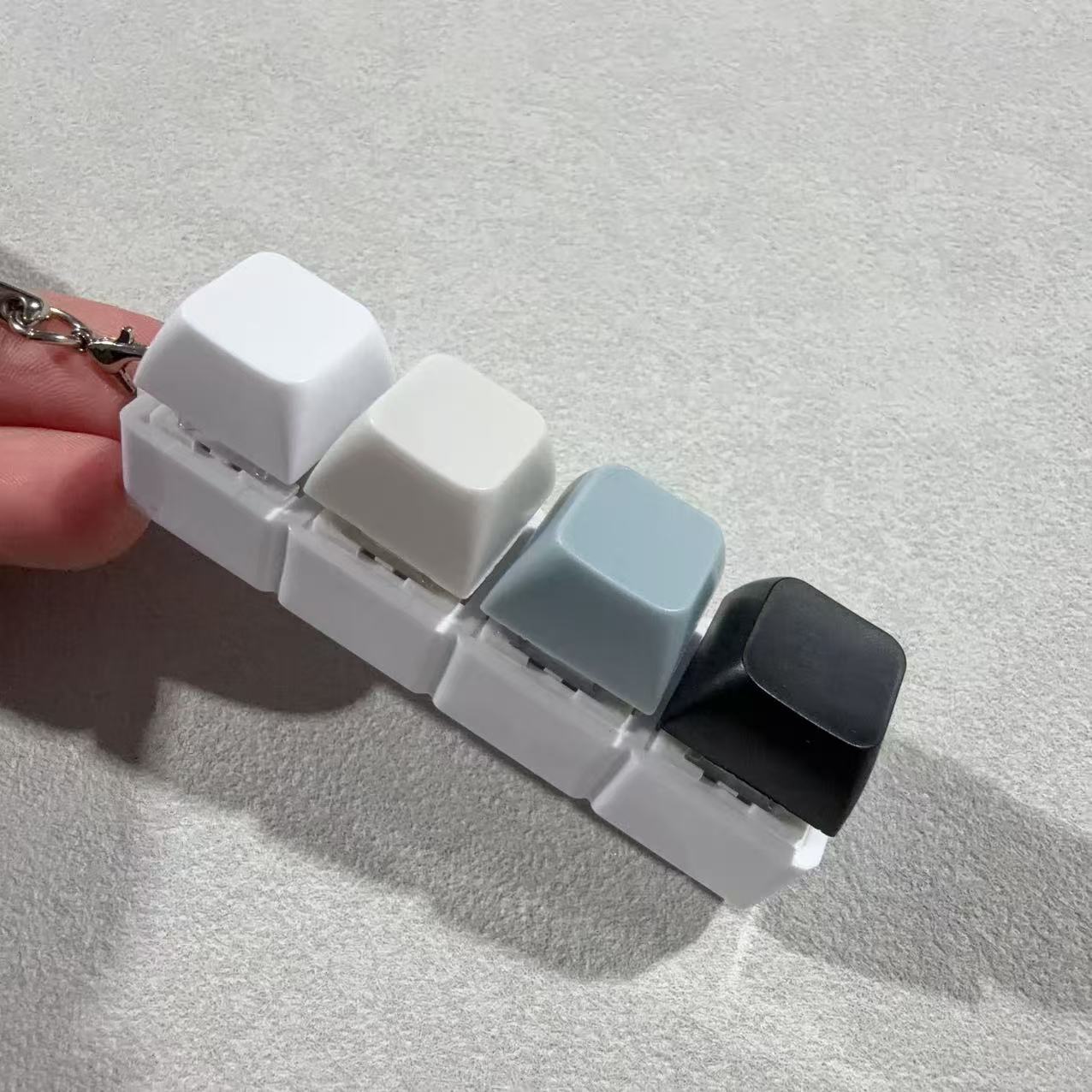Four-button white shell - white