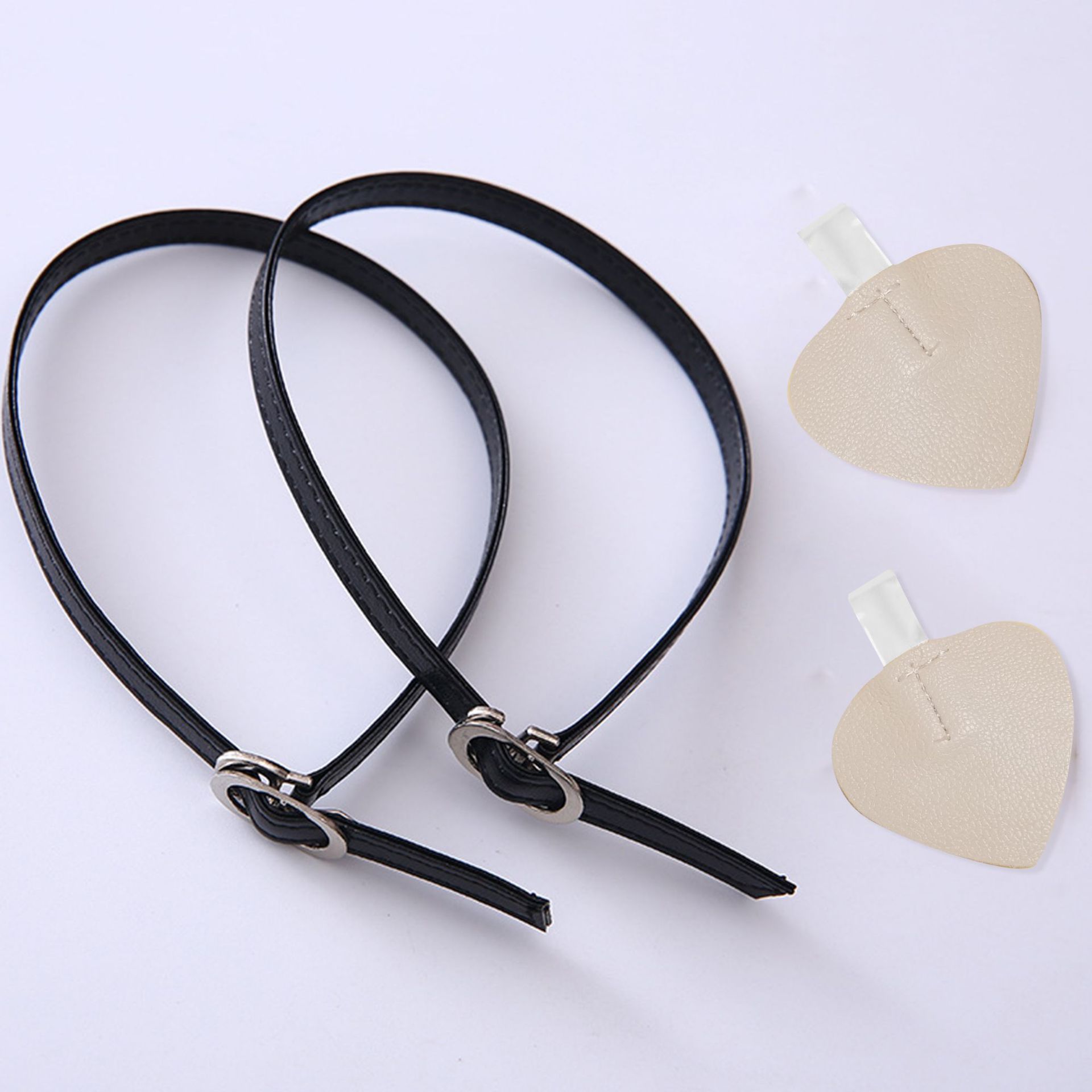 Venta al por mayor parche sin costuras con cordones anti-caída tacón alto invisible con cordones perezosos sin tacón transparentes zapatos de una sola capa anti-caída zapatos de terciopelo