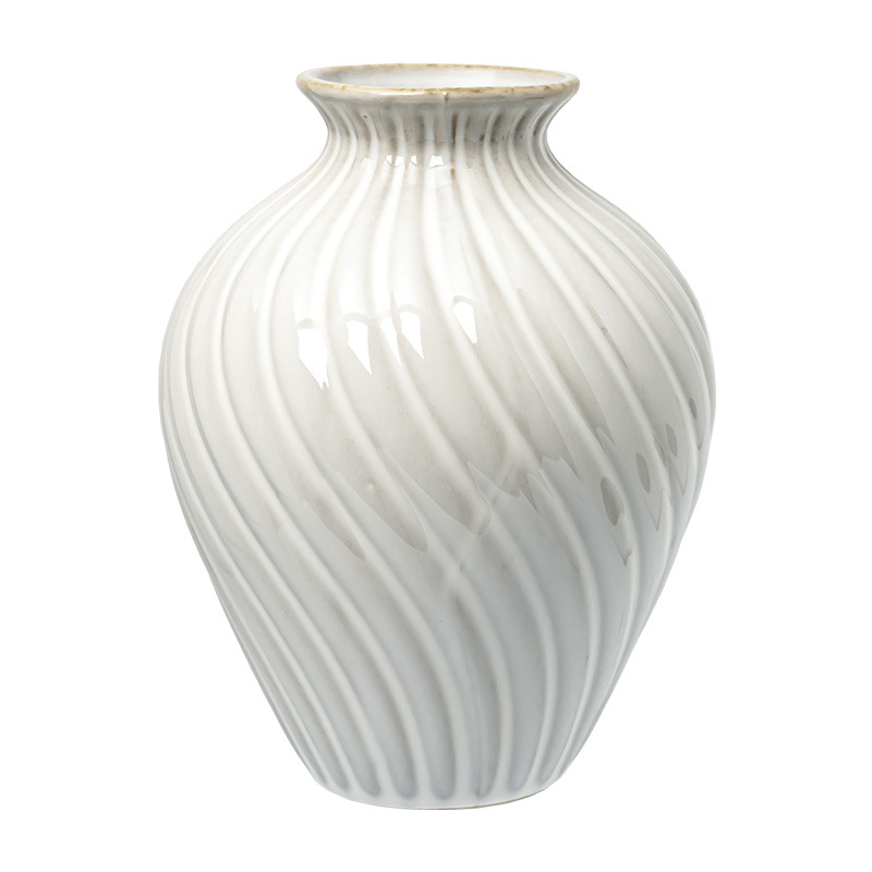 Jarrón de cerámica simple francés B & B Decoración del hogar Arreglos de flores Flores secas Arreglos de flores