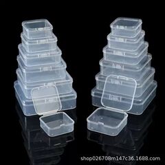 正方形の小さなボックスフリップトップ透明プラスチック包装箱 Guka 収納卸売 PP 高透明プラスチックボックス