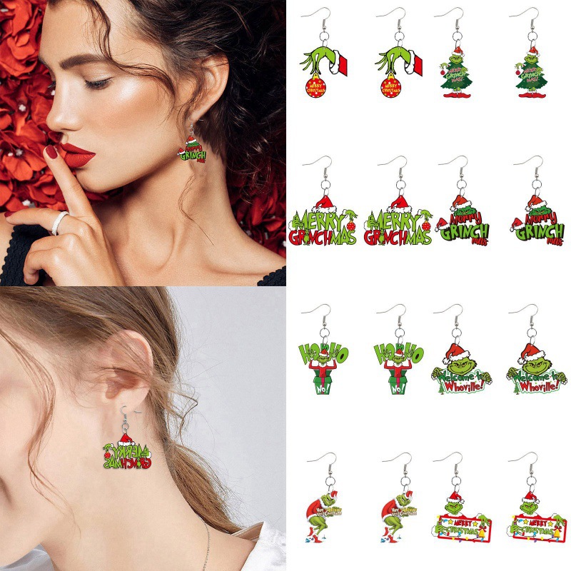 creative cartoon acrylic earrings