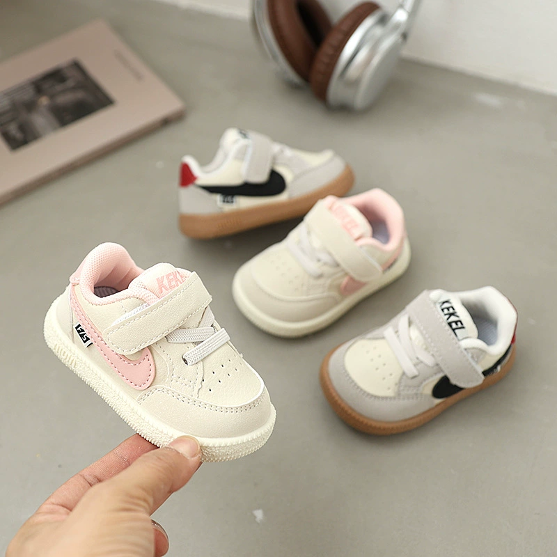 Детские ботинки для девочек и мальчиков, дропшиппинг, осенняя новинка, нескользящие, мягкая подошва, 1-3 года, повседневные, устойчивые.