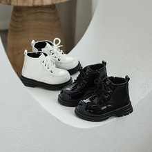 儿童马丁靴春秋新款男童皮靴防滑女童靴子软底中小童短靴柔软皮面