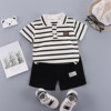 Summer children's thin set for boys, sports polo for leisure