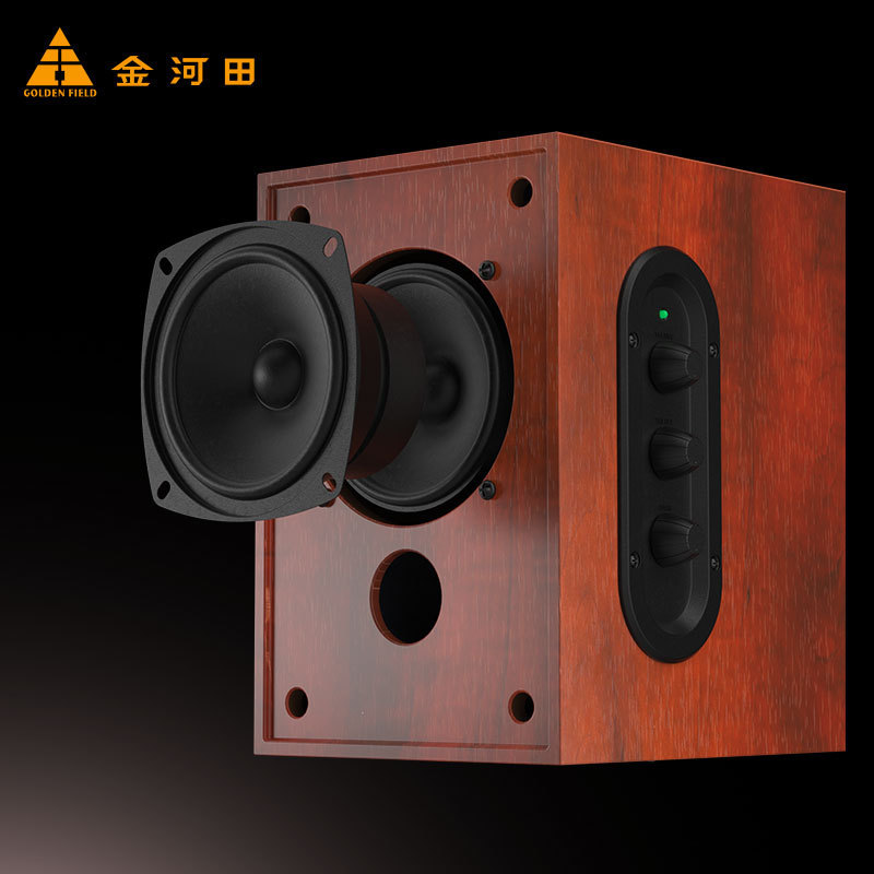 Golden Field/Jinhetian M30 コンピュータオーディオ壁掛け 2.0 電子教育 Bluetooth スピーカー重低音木製|undefined