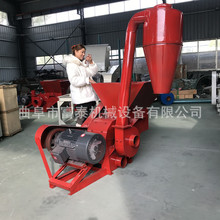 大型农作物秸秆除尘打糠机 自动进料柠条粉碎机 养殖场饲料打糠机