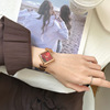 Brand small design watch, square golden fashionable steel belt, trend decorations, Chanel style