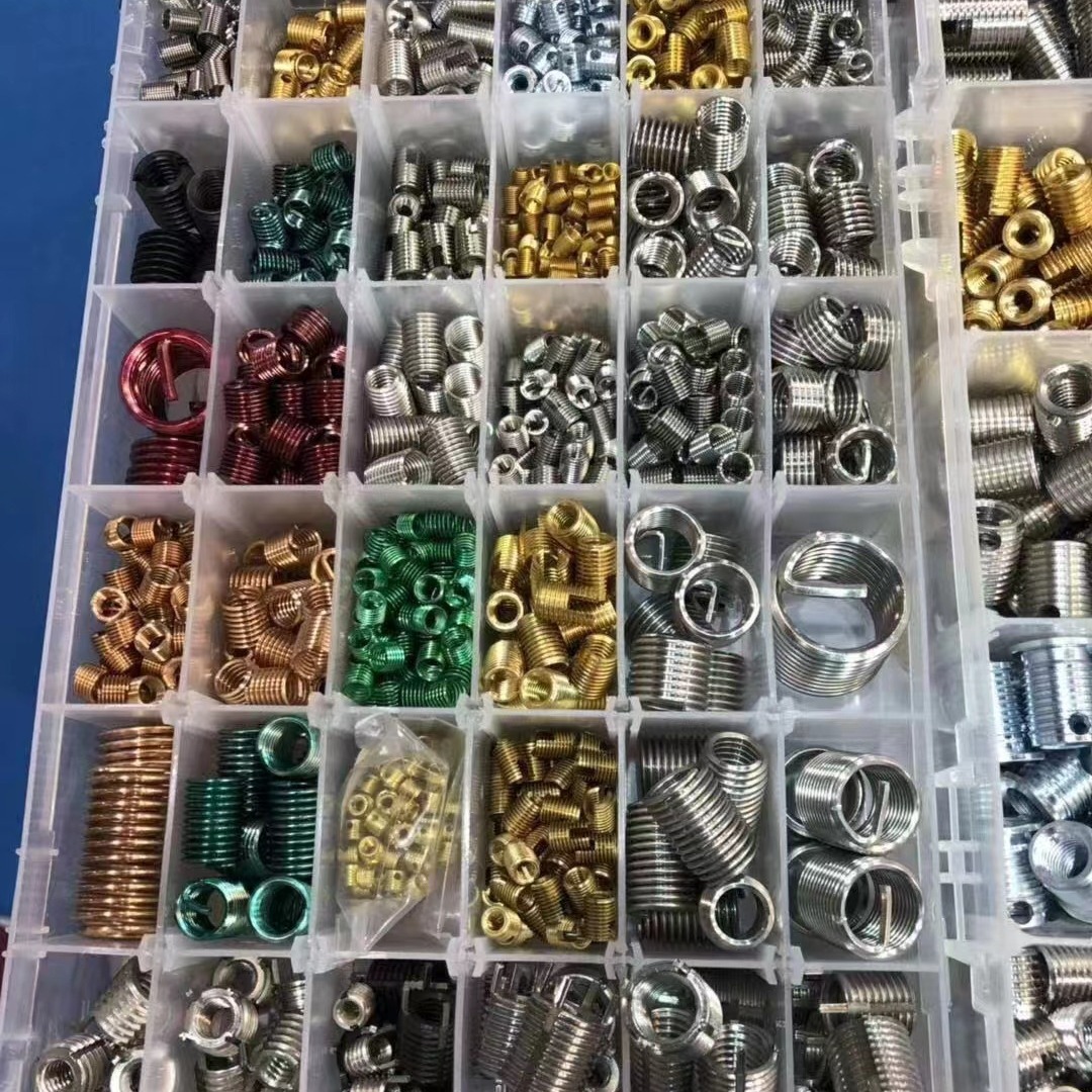 磷青铜丝螺套不锈钢 钢丝螺套 丝套牙套 螺纹护套镀锌染色