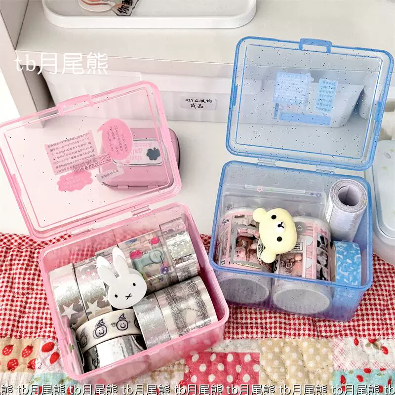 Cute storage box, hair band, sticker, table accessories, storage system