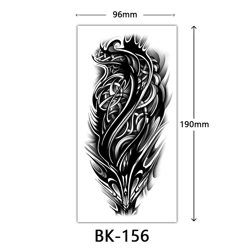 Tatuaje Temporal de Flores Boceto de Papel de Transferencia al Agua, Impresión por Transferencia de Agua, para Cuerpo image 162