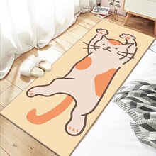 卧室床边地毯卡通卧室房间长条防滑垫飘窗耐脏垫可机洗加厚床前垫