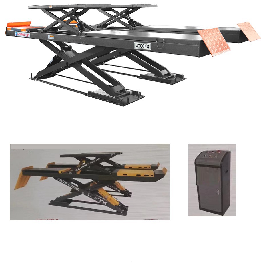 富仕达战鹰系列ZHZY-6835型大型超薄剪式双层子母剪式举升机跨境