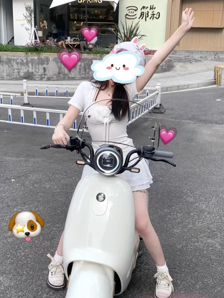 Electric Car Windshield Yadi Modern Emma Maverick Retro Windshield Battery Car Transparent Windshield Accessories