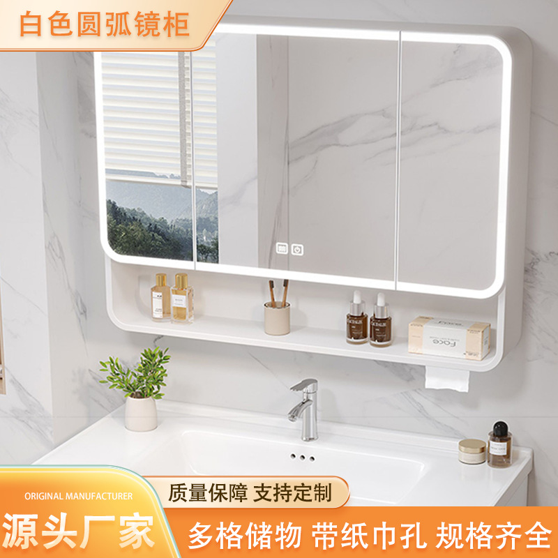Ceramic Integrated Basin Cabinet Honeycomb Aluminum Alloy Cream Style Bathroom Cabinet Mirror Cabinet Combination Light Luxury Washbasin for Bathroom
