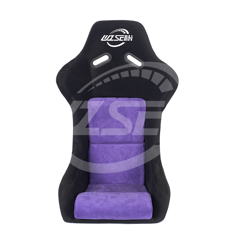 Colored Fiberglass Suede Non-Adjustable Angle Racing Simulator Seat Modified Racing Single Chair