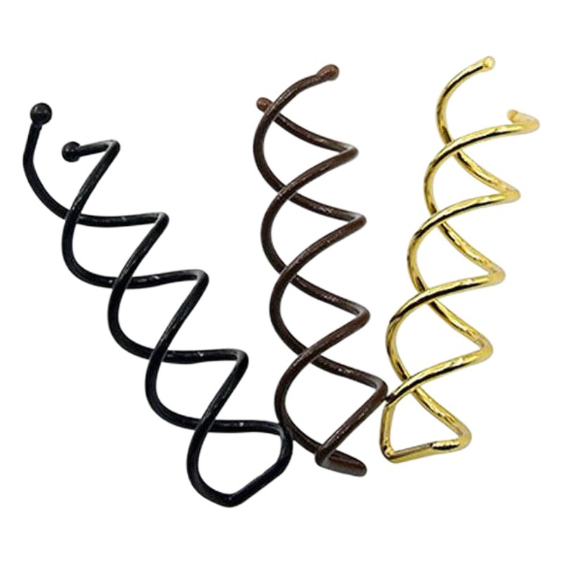 DIY Headwear Hairdressing Tools Screw Clip Chuck Hair Artifact Ball Head Bud Brown Invisible Spring Clip 5cm