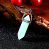 Quartz, organic crystal, agate bullet, pendant, necklace, Amazon