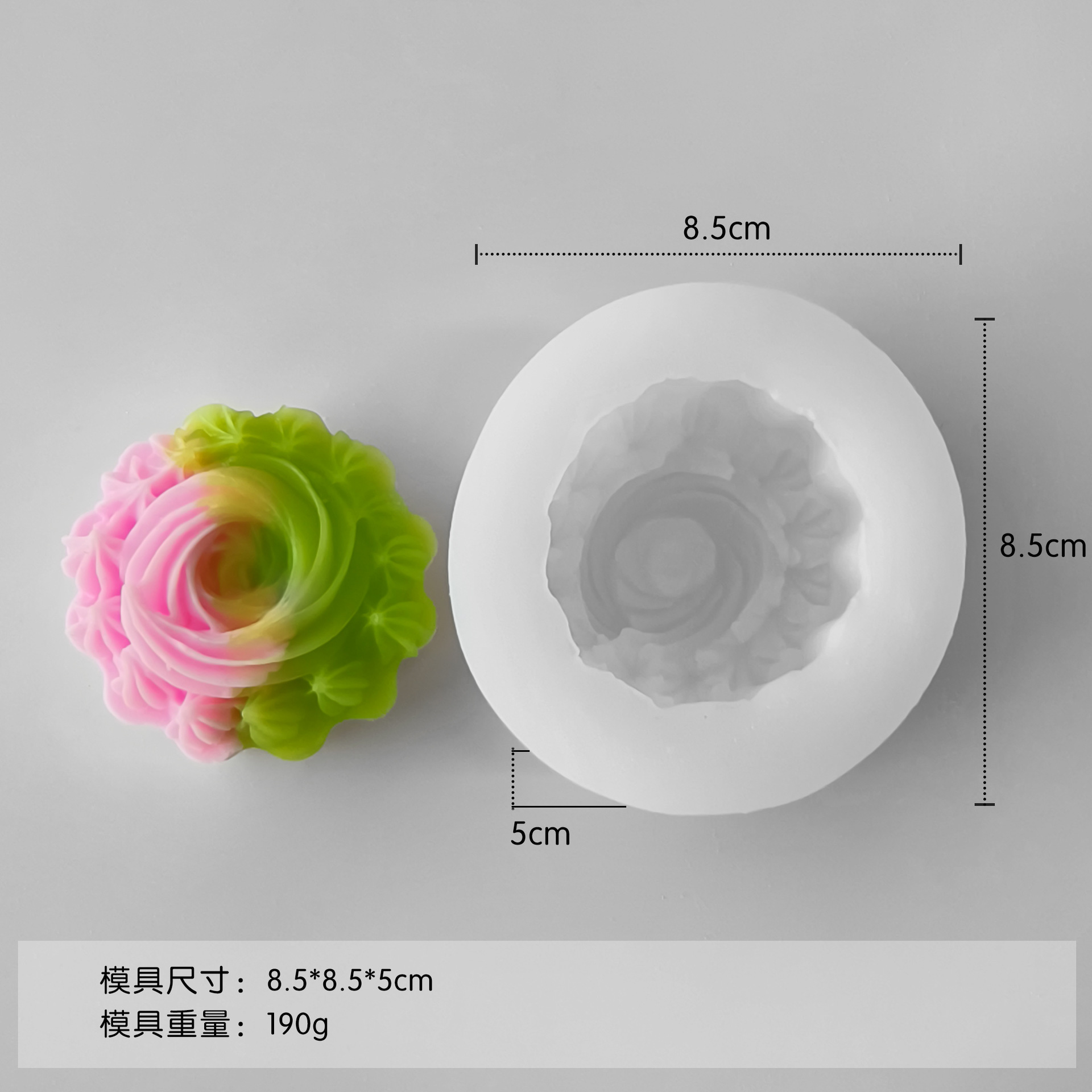 Jiahui Mei flor huevo frito pellizco molde de silicona mano DIY cristal goteo molde de gel de banana