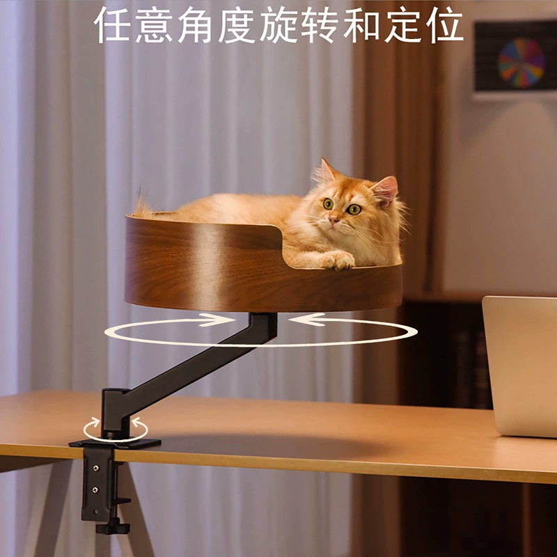 В 2025 году гнездо для кошек может быть отрегулирован, может быть поднят и помещен на компьютерный стол