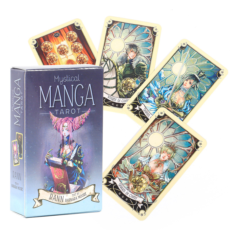 Mysterious Manga Tarot Cards Oracle Deck Board Game English_voghion.com