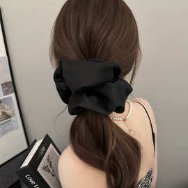 高品质复古缎面大肠发圈气质时尚高级感肥肠发圈头绳新款真丝发绳