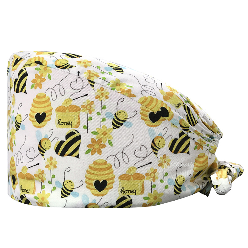 Enfermera sombrero conejo lindo patrón de dibujos animados europeo y americano Venta caliente doctor trabajo sombrero a prueba de polvo tapa quirúrgica AliExpress