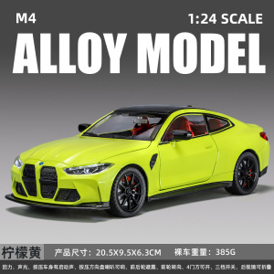 1: 24 Gold Car Will Bao M4 - Box - Limón Amarillo