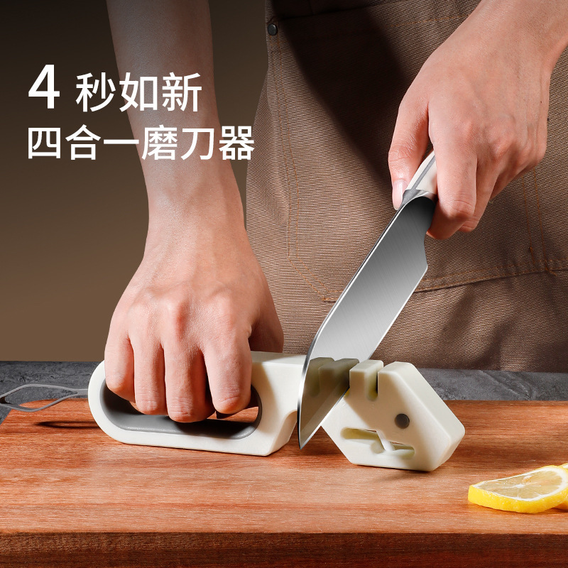 afilador de cuchillos doméstico afilador rápido cuchillo de cocina portátil cuchillo afilador de ángulo fijo profesional herramienta afilada piedra afilada