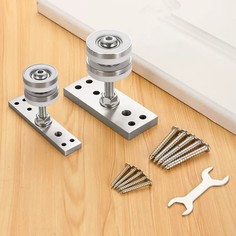 重型万向吊轮 折叠门万向不锈钢滑轮酒店屏风隔断轮组可转弯轨道