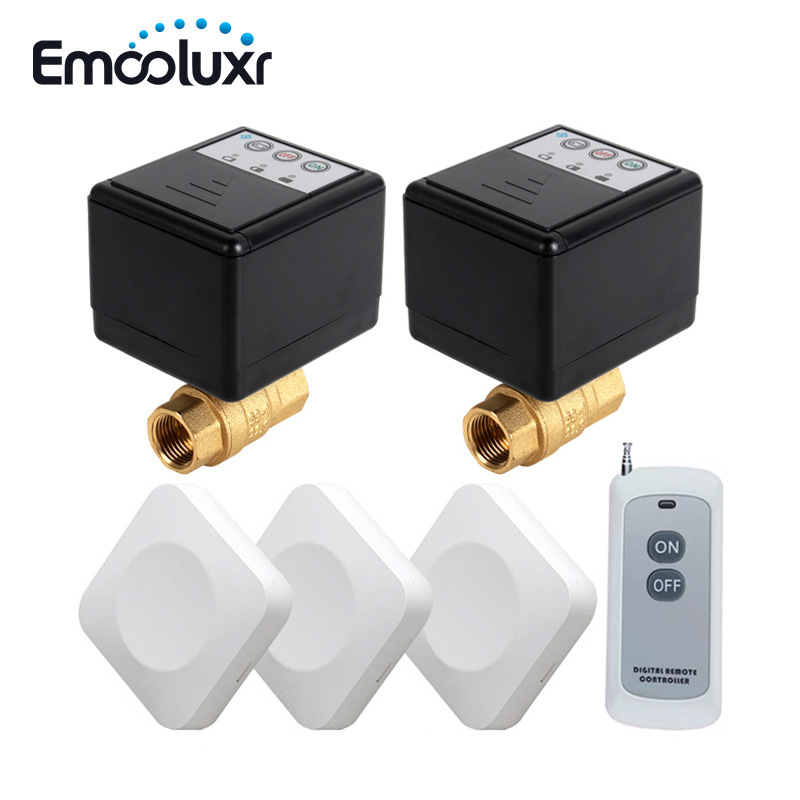 Wireless Smart Water Leak Blocking Valve Built-In Battery for Long-Term Standby Automatic Shut-Off When Exposed to Water No Wiring Required for Installation Wireless Smart Water Leak Blocking Valve Built-In Battery for Long-Term Standby Automatic Shut-Off When Exposed to Water No Wiring Required for Installation