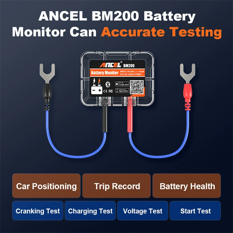 ANCEL BM200 Автомобильный анализатор батареи 12 В инструмент обнаружения батареи тестер батареи для внешней торговли оптом