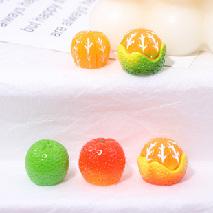 DIY jewelry resin accessories micro landscape ornaments convenience store food play small fruit small orange handmade materials