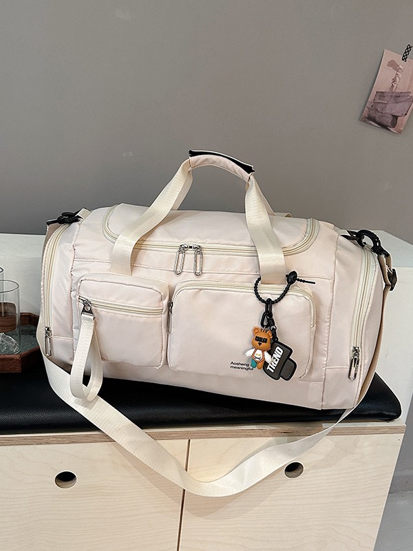 Bolsa de fitness de gran capacidad para viajes transfronterizos, modelo nuevo 2025, bolsa de viaje de corta distancia, bolsa multifuncional con separación de seco y húmedo, bolsa de equipaje compartimentada