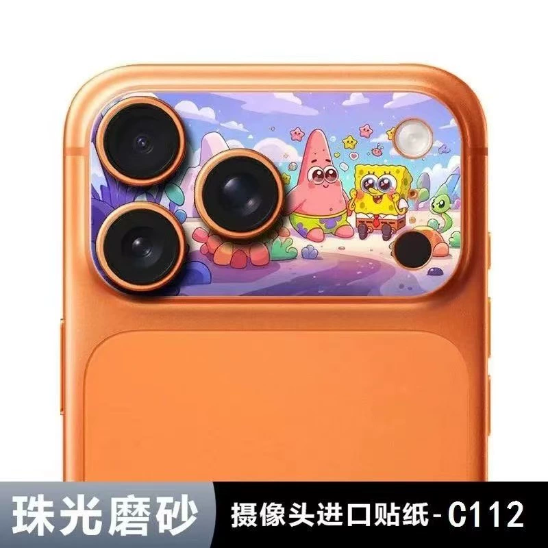 Яблоко, мультяшный объектив, совместимая защитная крышка для iPhone 17, матовый iPhone17 Pro, 17promax, iphone
