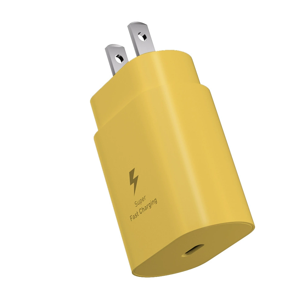 Зарядное устройство для стены совместимо с Samsung и Apple 25W USB-C быстрая зарядка, компактный 7.7×4.2×2.7 см
