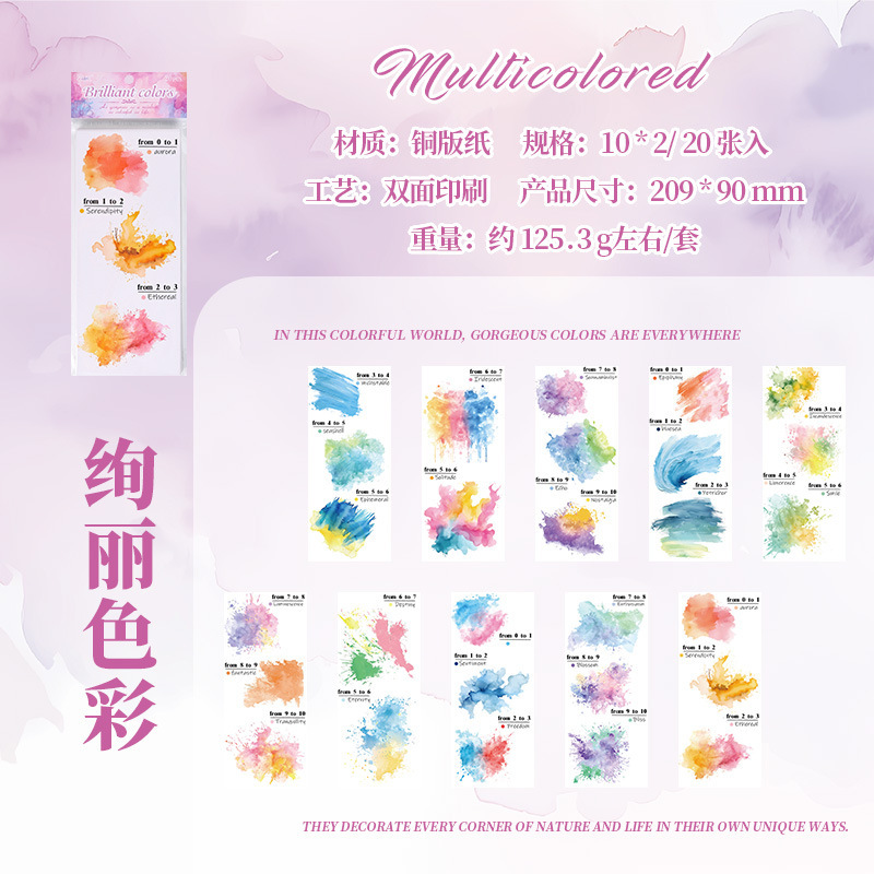 Historia de la ciudad material no adhesivo papel diy cuaderno diario material de decoración puede escribir un mensaje tarjeta pequeña nota